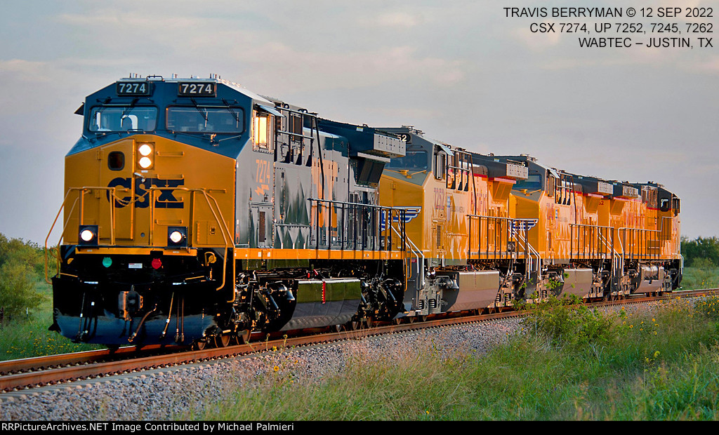 CSX 7274, Union Pacific 7252, 7245 and 7262